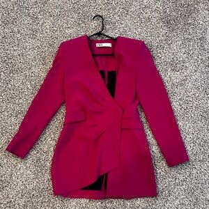 Pink Zara blazer dress! Only worn once for my birthday!
